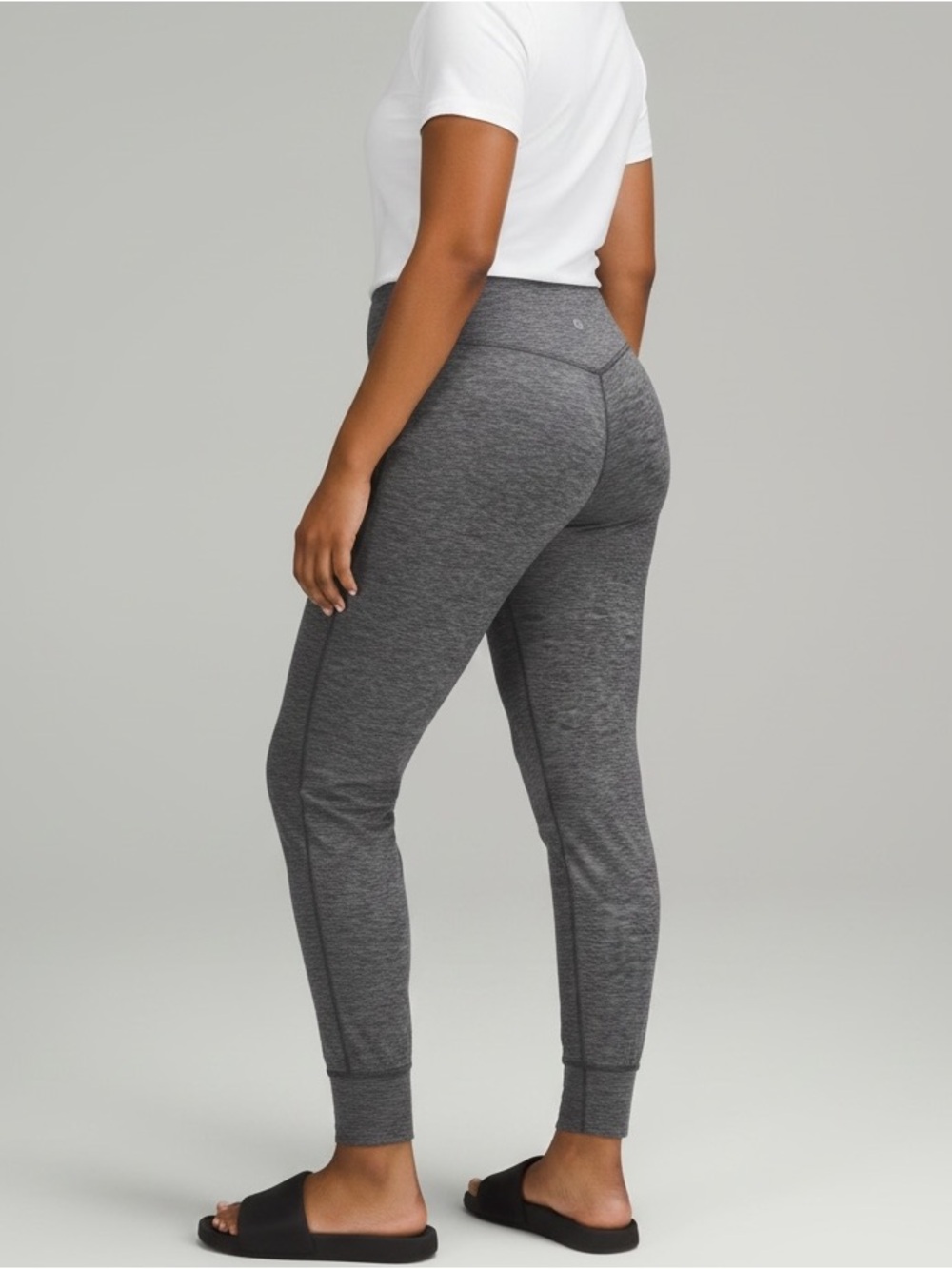 Lululemon Align HR Jogger Full Length Heathered Graphite Grey Grey Size 12